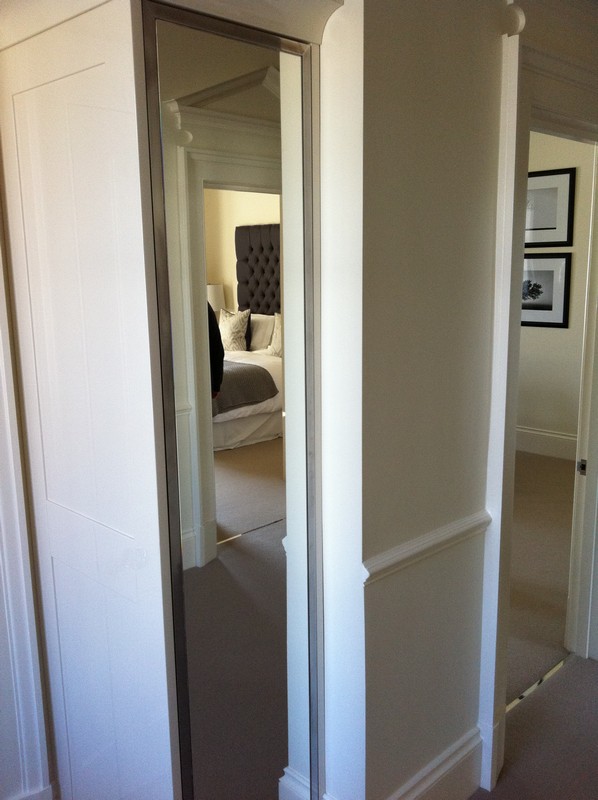 Full-length wardrobe mirror fitted in Berkhamsted home